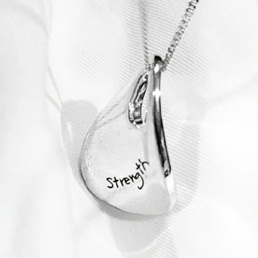 RLM Shiny Curved Bronze Pendant Necklace, NIB